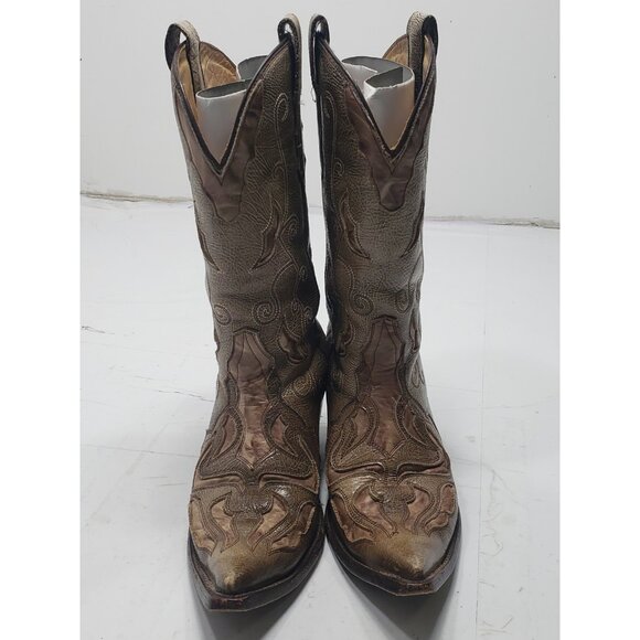 Corral Women’s 4841 Antique Brown Leather Pointed Toe Cowboy Boots Size 8.5 M - Picture 5 of 11